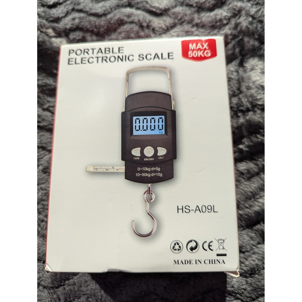 Unbranded Portable Electronic Scale Unisex OS Black New 50kg Max HS-A09L Ruler